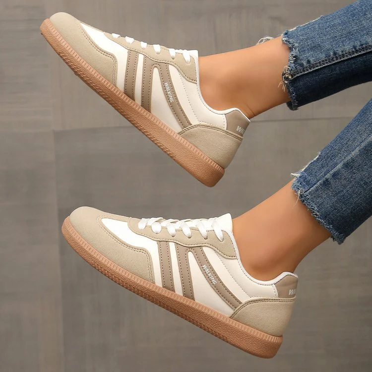 Women’s Nova Retro Colorblock Sneakers – Casual Lightweight Comfort Trainers