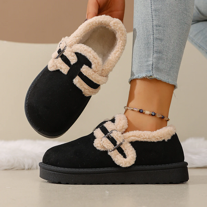 Women's BerryBirk Cozy Clogs – Retro Faux Fur Platform Snow Boots